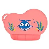 BIUBEE 食事マット シリコン材 ランチョンマット テーブルマット ベビー ポケット付き 滑り止め 可愛い 子供用（ピンク クジラ）