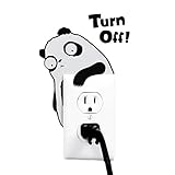 2PCSかわいいクリエイティブスイッチステッカーはヒントウォール保育園の装飾を切り替え - パンダA