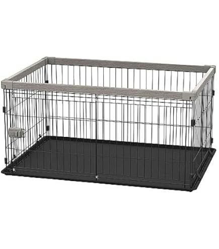 Amazon | アイリスオーヤマ 犬 サークル ウッディサークル アッシュ