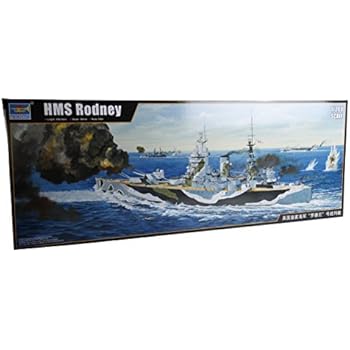 トランペッター 1/200 イギリス海軍戦艦 HMS ロドニー プラモデル