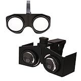 Perfk スマートフォン＆折りたたみ式　3D VRメガネ用　3Dバーチャル　リアリティメガネ　HD VRレンズ　アクセサリー　部品