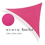 Robey 日よけ シェードセイル ローズレッド3.6ｘ3.6ｘ3.6m