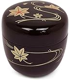 Amazon｜茶道具 棗 なつめ おけいこ用 プラスチック 中棗 朱 柄