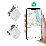 MOKING エアタグ(2個セット) SmartTrack (紛失防止トラッカー) Appleの「探す」に対応 (iOS端末のみ) 紛失防止