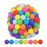 カラーボール、50個入り おもちゃボール 、ボー ルプールおもちゃ、直径7cm、 カラフル知育ボ ール 子ども用、ボ ー ルプ ー ル用ボ ール、プール/ボー ルハウス/キッズプレイサークル用