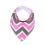 Morninggold ベビー ビブ 赤ちゃんのためのコットン制 三角 よだれかけ 無地 バンダナ型 (HML011)