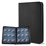 PAKESI スターカードカードファイル9ポケット 360枚収納 PU カードシートスターカードと他のカードを集める スターカード コレクションファイル（ブラック）