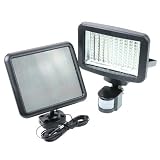 高照度　ソーラー発電式　センサーライト　100LED
