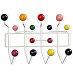 WUFENG ウォールマウントコートラック ABS樹脂 単純 キャンディー色のフック ホワイト47x37cm ( 色 : Candy Hanger )