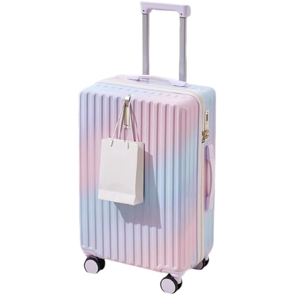 [fancyfly] しいグラデーションカラーのスーツケース メンズ レディース 小さくて新鮮でトレンディなトロリーケース 大容量