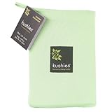 Kushies Organic Jersey Crib Fitted Sheet, Green by Kushies [並行輸入品]
