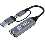 HDMI キャプチャーボード switch対応 ビデオキャプチャー USB HDMI 変換アダプタ HD画質1080P/4Kパススルー機能 ゲーム/ビデオ録画/ライブ配信用キャプチャー ボード 電源不要 小型軽量 低遅延 PS5/PS4/PS3/PC用録画サポートWindows/Linux/OBS/Poplayer/YouTube 対応