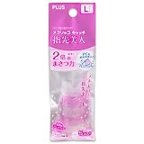 プラス 指サック メクリッコ キャッチ リング型 紙めくり 指先美人Lサイズ (ラメ入り) KM-303RL 1袋5個入り