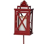 Luminara Lexington 10 " Lantern with Candle、リモートとStake LL-2202