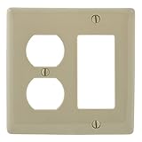 Bryant Electric NP826I 2-Gang 1 Duplex 1 Decorator/GFCI Wall Plate, Ivory [並行輸入品]