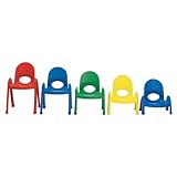 Angeles値KidsホームPreshool Daycare教室スタックチェア9 " " Candy Apple Redおもちゃクリスマスギフト
