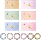 2枚セット(2枚×1箱）Lilou 1month(リル) マンスリー カラコン 【カラー】ブルーローズソーダ【PWR】-5.00 (度あり、度なし）Blue rose soda