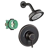Hansgrohe KS15404-04070RB Croma C 100 Showerhead Kit with PBV Trim, and Rough in Rubbed Bronze [並行輸入