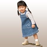 デンマークの子供服ブランドＦＩＸＯＮＩ デニム ジャンパースカート と 長袖 Tシャツのセット 62ｃｍ