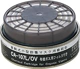 シゲマツ　防じん機能付き吸収缶有機用　CA107LOV