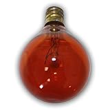 String Light Company C7025A Amber Candelabra Globe Light Bulb with E12 Base, 5-Watt (Pack of 25) by 