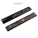 2個 PCBルーラー6インチ15cm測定ツール抵抗器コンデンサチップIC SMDダイオードトランジスタパッケージ 電子技術者/メーカー向けの表面実装部品のはんだ付け