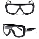 nnda CoレトロレディースBigスタイルサングラスビンテージオーバーサイズデザイナーShades眼鏡、プラスチック+樹脂、1pc NNDA CO