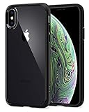 【Spigen】 スマホケース iPhone XS ケース/iPhone X ケース 5.8インチ 対応 背面クリア 耐衝撃 米軍MIL規格取得 ウルトラ・ハイブリッド 057CS22129 (マット・ブラック)