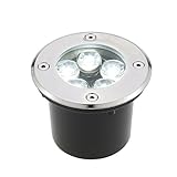 Tomshine　5W AC/DC 12V 埋め込み式LED　スポットライト 550LMハイパワー　強化ガラス　IP67防水対応 　ガーデンライト 玄関先 屋外照明 遊歩道