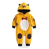 Vaenait動物ロンパース カバーオール 冬春ベビー服 新生児 タイガー85cm
