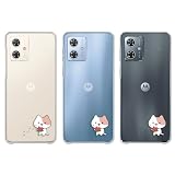 moto g64 / moto g64y 5G (A401MO) ケース カバー ポリカーボネート製 スマホケース 透明 プラケース ハードケース [デザインA クリア/ぶち猫] RB-948A モトローラ モトG64Y