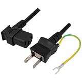 3Aカンパニー 電源ケーブル L型電源変換ケーブル 3P-2P変換 1.8m 7A/125V PCC-LPS18S