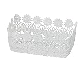 ギフトの詰め合わせに 丸和貿易 ホシュティード レクタングルバスケット ホワイト (S) 400646803