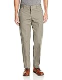 Dickies Men's Slim Straight Fit Work Pant Khaki 34X32 [並行輸入品]
