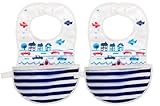 Munchkin To-Go Bib, Car/Plane/Boat, 2 Count by Munchkin [並行輸入品]
