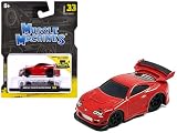 マッスルマシーンズ 1/64 トヨタ スープラ JZA80 1995 レッド Muscle Machines SUPRA ダイキャスト ミニカー
