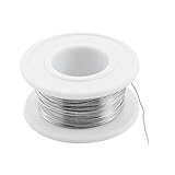 uxcell ニクロム線 42 X 20mm AWG29 50M 0.3mm シルバートーン ニクロム