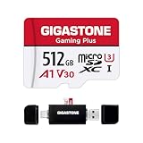 【Switch 1専用】 GIGASTONE マイクロsdカード 512GB Type Cカードリーダー付き Gaming Plus microSDXC UHS-I A1 V30 U3 C10 100MB/s 高速 Full HD & 4K UHD動画 国内正規品 SDアダプター1枚付き【5年保証】