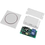 IPOTCH 433MHz　AC85V-250V　ワイヤレスリモコンスイッチ＋リレー受信モジュール　壁 パネル　安定性　