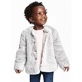 オールドネイビー OLD NAVY/ フェイクファーボタンフロントコート グレー アウターコート 4歳【並行輸入】