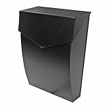 NACH MB-6921BLK Bradley Steel Mailbox, Black [並行輸入品]