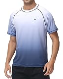 [Hyzhwl] ラッシュガード メンズ 半袖 水着 tシャツ UPF50+ 接触冷感 uvカット紫外線対策 速乾 水陸両用 通気 スポーツ 海水浴 サーフィン服 日焼け予防