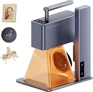 LaserPecker2 レーザー彫刻機 家庭用 小型 携帯式 高精度 0.05mm 2K 36000mm/min 日本語アプリ&PC操作