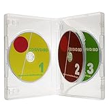 27mm厚/3枚収納/3枚用 MロックDVDトールケース クリア 3個アマゾン発送