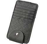 fogman サンバイザーポケット 収納 ホルダー カード サングラス 駐車券 多機能 サンシェード (ブラック)