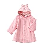 [ミキハウス] MIKIHOUSE 【ミキハウス(ベビー)】 ６層織りガーゼ素材のベビーバスローブ (70cm-90cm) 40-3811-786 ピンク