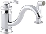 KOHLER K-12176-CP Fairfax Single Control Kitchen Sink Faucet, Polished Chrome [並行輸入品]