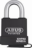 ABUS 83 WP / 63 – 300 s2 Schlage Rekeyable Weather Proofソリッドスチールボディwith 1.375インチシャックル、zero-bitted