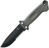 GERBER LMF II A.S.E.K. FIXED BLADE KNIFE (GREEN - SERRATED EDGE)