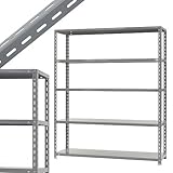 力量-3 幅150×奥行45×高さ180cm 5段 グレー 150㎏/段